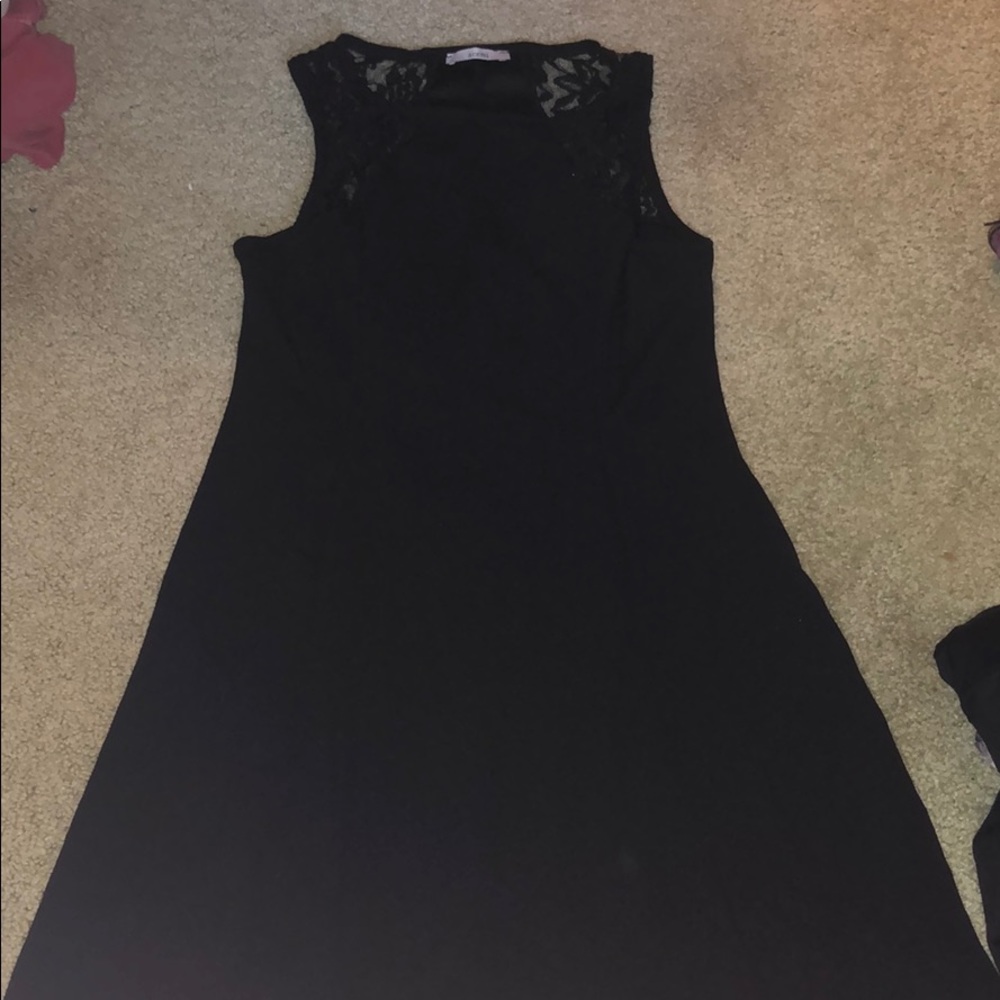 Black dress with lace